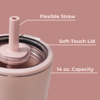Dusty Rose - Everyday Tumbler 14oz fv
