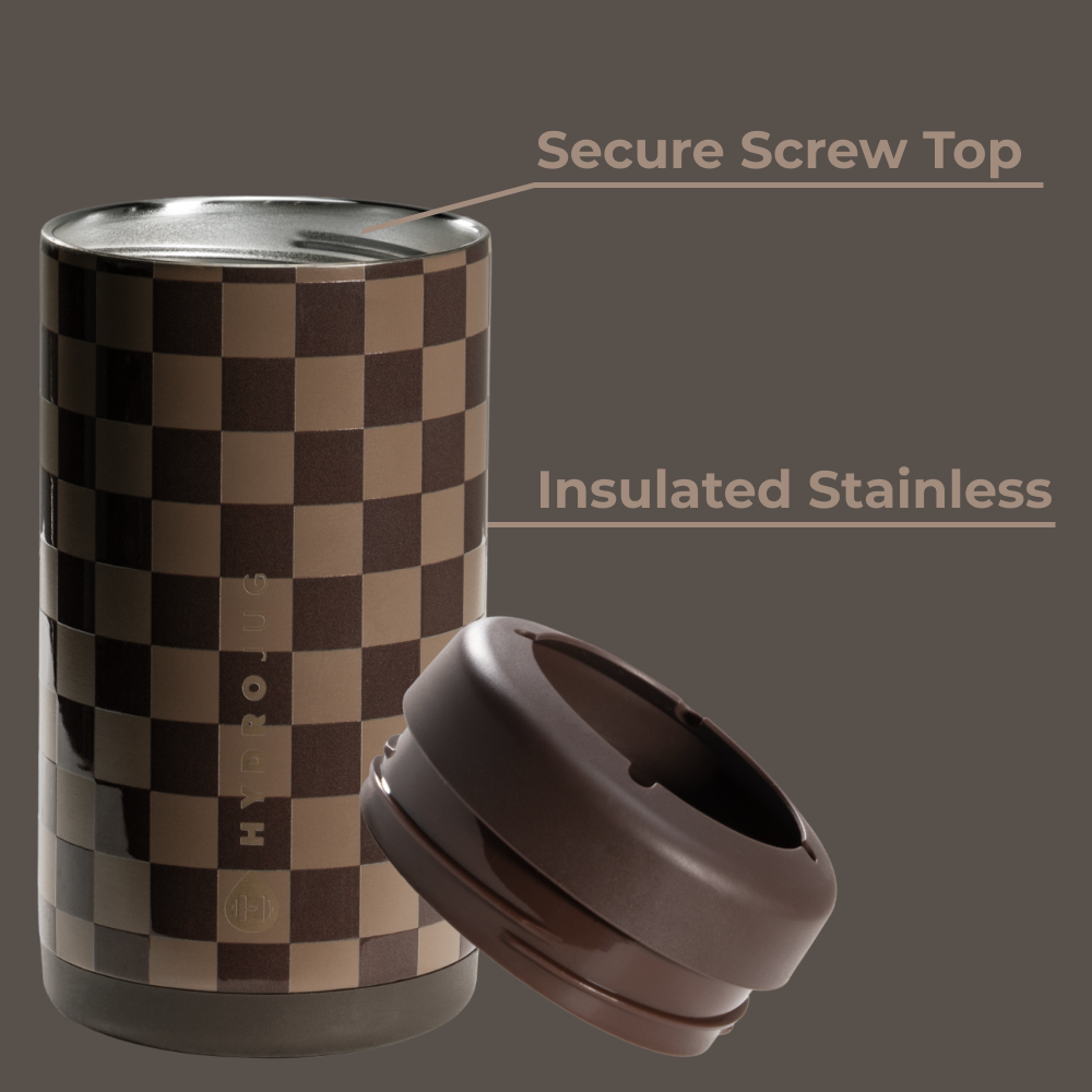 Autumn Checkers - Can Cooler (Slim) 6x