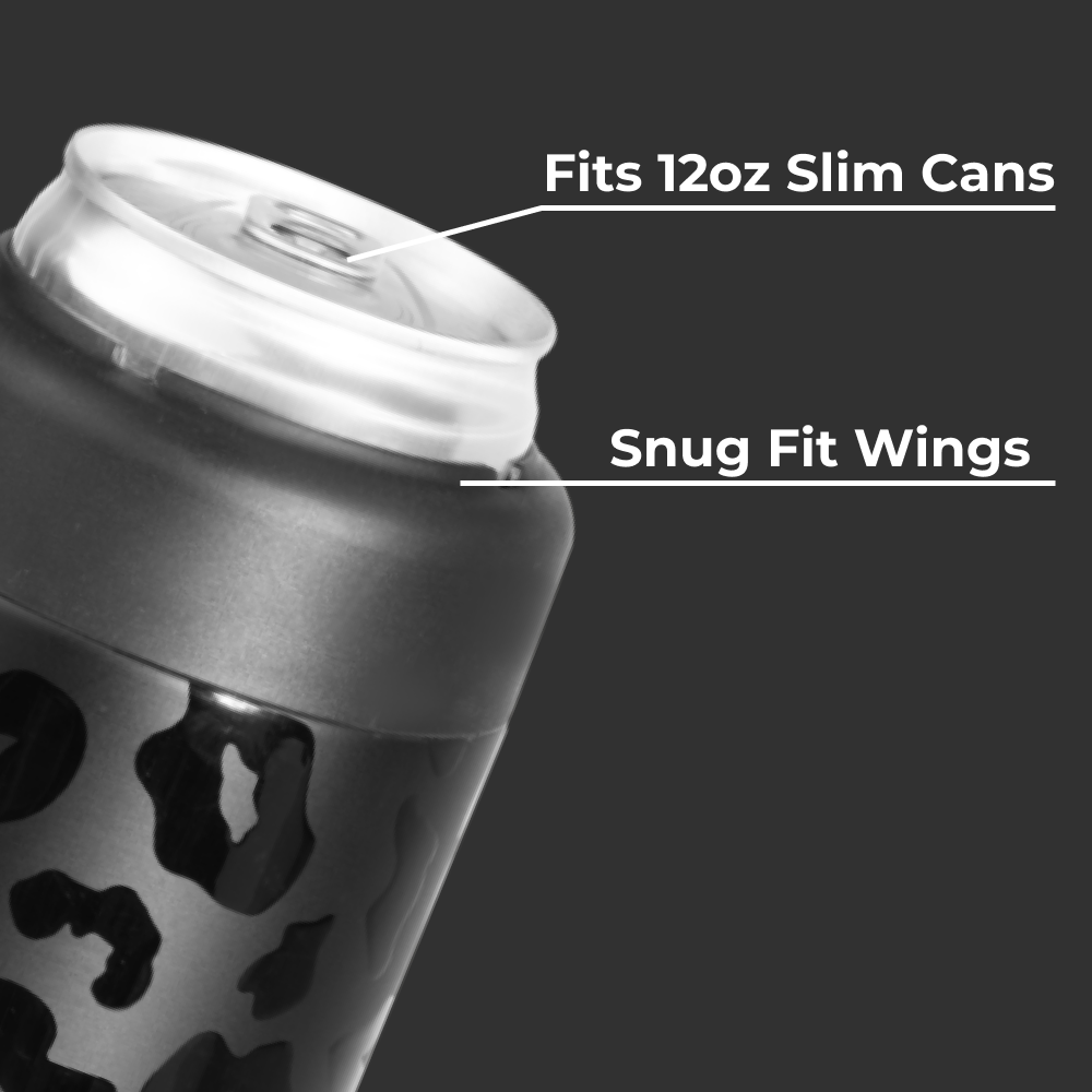 Black Leopard - Can Cooler (Slim) tp