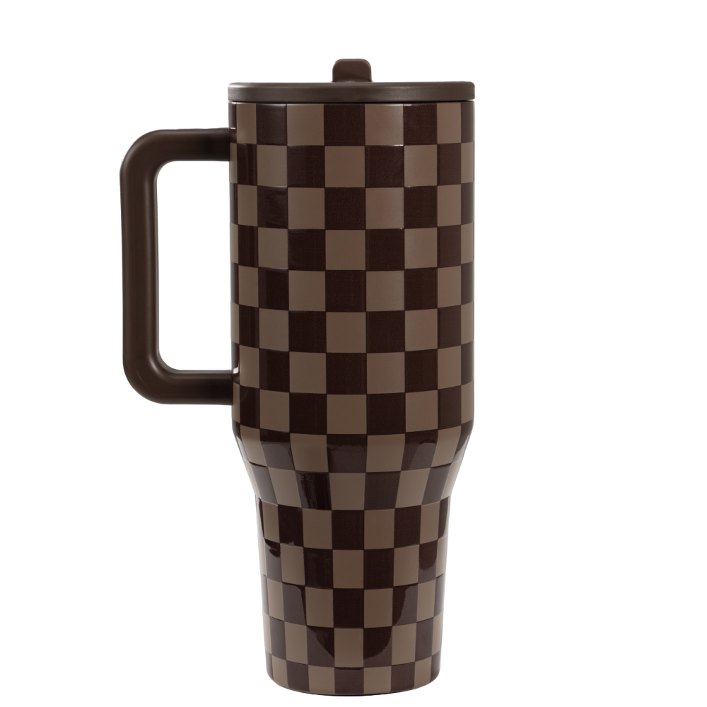 Autumn Checkers - Traveler (32oz) g8