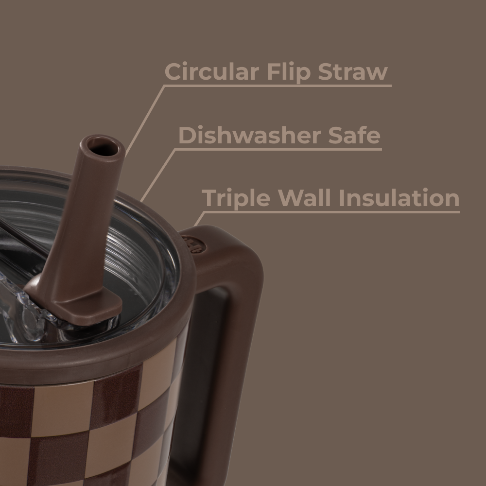 Autumn Checkers - Traveler (32oz) g8