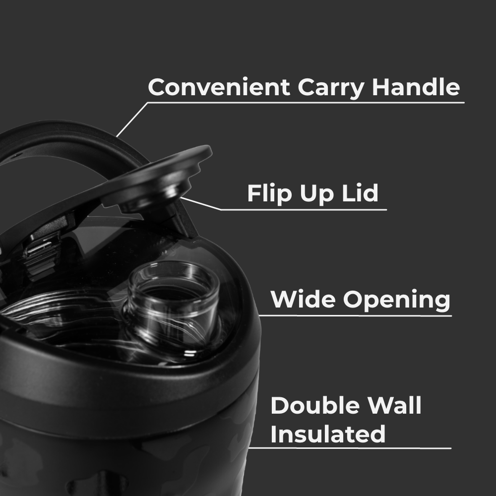 Black Leopard - Insulated Shaker (24oz) yh